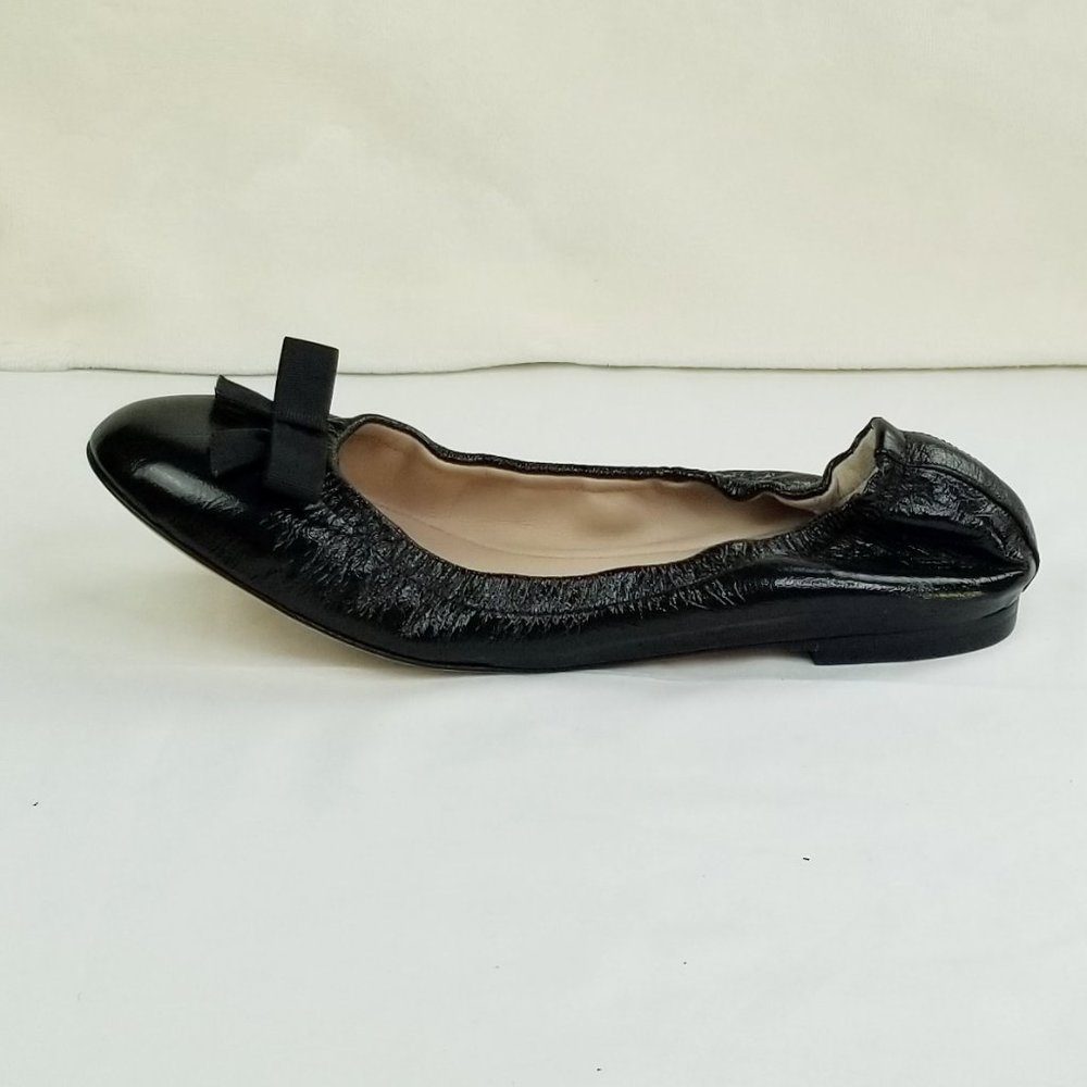 🔥 Stuart Weitzman Black Flats with Bow - Picture 4 of 12